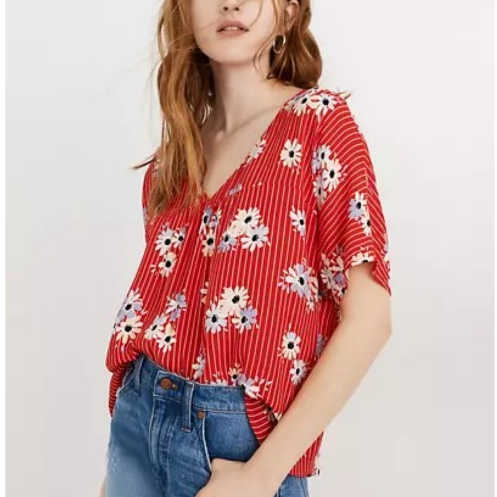 ❤ Madwell Rhyme Top in Daisy Society